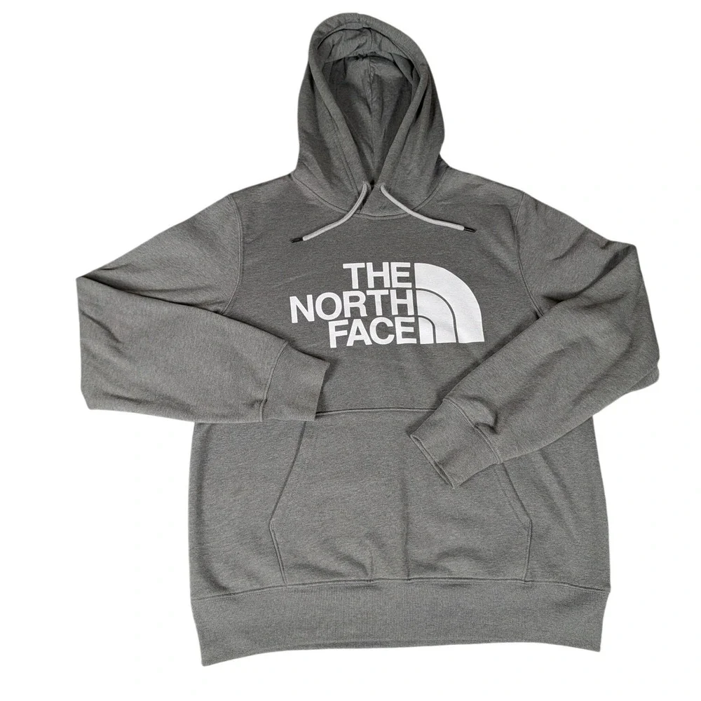 The North Face Mens Grey Half Dome Logo Pullover Hoodie Sweatshirt NF0A352D